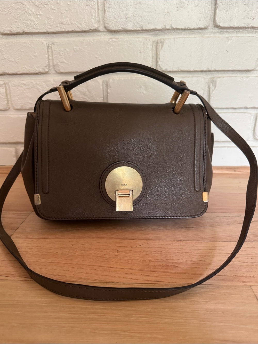 Chloe Indy brown satchel shoulder bag crossbody